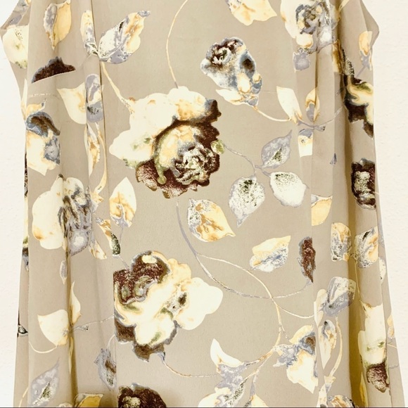 VTG CALIFORNIA CONCEPTS gray floral maxi dress 7 - Picture 5 of 8